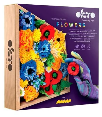 Obrázok produktu pre OKTO modelovacia sada v drevenom ráme 21 x 21 cm SLOBODA