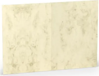 Produktbild von Doppelkarte A6 hoch Chamois Marmora