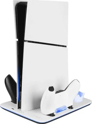 Produktbild von FIXED FIXPS5S-MCS-BW, Andockstation, PlayStation 5 Slim, Weiß, Schwarz, Kabellos