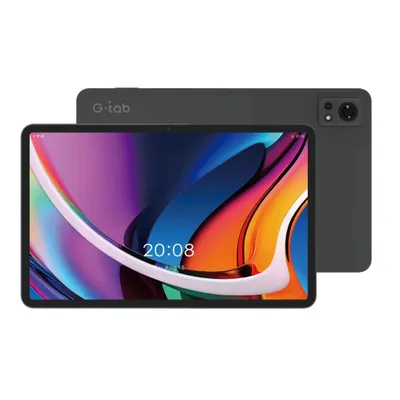 Image de G‑tab MEGA12 – Tablette Android 15 | 12 pouces, 8 Go + 256 Go, batterie 8800 mAh | Gris