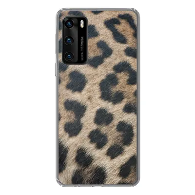 Produktbild von MuchoWow® Handyhülle Schutzhülle Hülle für Huawei P40 Leopardenmuster Silikon Softcase Handy Hülle - Handytasche