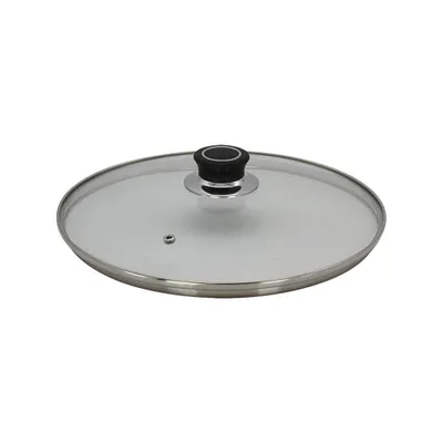 Produktbild von Szklana pokrywa "Diamant" 32 cm z obręczą ochronną ze stali nierdzewnej