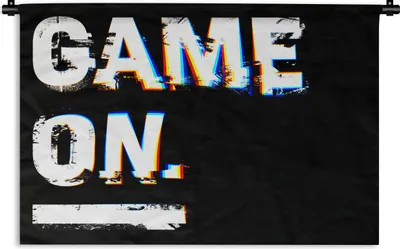Produktbild von MuchoWow® Wandteppich Wandbehang Spiel - Zitate - Gamer 60x40 cm Tapisserie Dekoration Wandtuch - Wanddekorationen