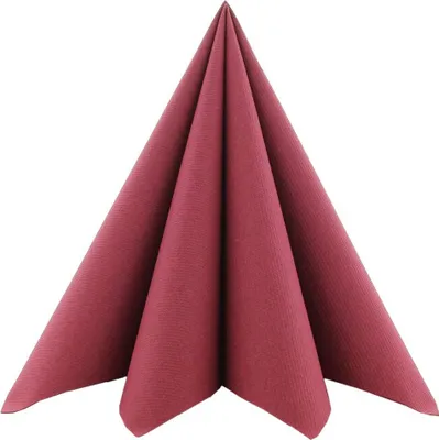 Produktbild von Airlaid Serviette Bordeaux, 33 x 33 cm, 50 Stück - Mank