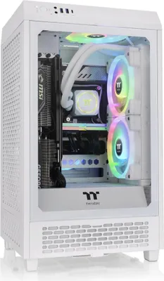 Image de Thermaltake The Tower 200 Mini tour blanche