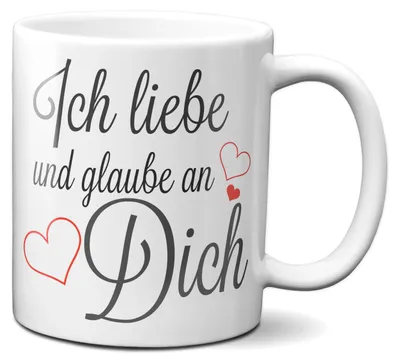 Produktbild von Ich liebe und glaube an Dich / Kaffeetasse Tasse mit Spruch Weihnachten Geschenk Liebe