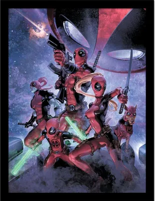 Obrázek produktu pro Deadpool - zarámovaný plakát "Rodina" PM8957 (40 cm x 30 cm) (Vícebarevný)