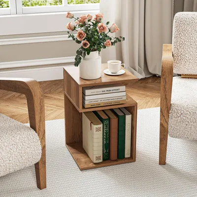 Obrázok produktu pre Konferenčný stolík RD99029, rozmer 33 x 33 x 50 cm, nosnosť 50 kg, prírodná farba