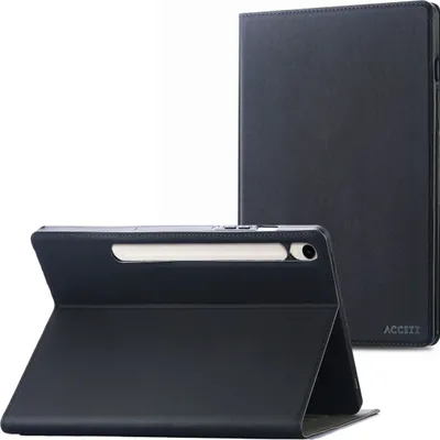 Produktbild von Accezz Classic Klapphülle Samsung Galaxy Tab S9 11.0 Zoll / Tab S10 FE / S9 FE 10.9 Zoll - Schwarz