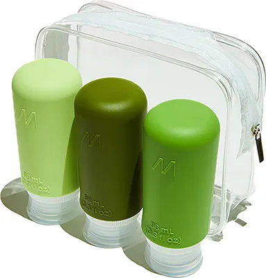 Obrázek produktu pro Muitomas TRBOTTLES3GN, Mačkací lahev, Tmavě zelená, Zelená, Světle zelená, Silikon, Jednobarevný, 98 ml, 98 ml