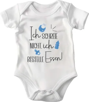 Produktbild von 22Feels Baumwolle Junge Babybody Kurzarm Weiss Strampler Babyparty Geschenk Babshower Schlupfkragen Weicher Einteiler für Neugeborene Babys (3-6M)