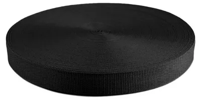 50m PP Gurtband, Polypropylen, 2mm stark, Wähle deine Größe und 20 schwarz