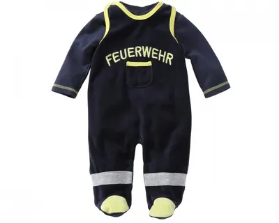 Produktbild von Schnizler Strampler-Set Nicki Feuerwehr, in marine, Größe 62