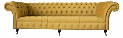 Produktbild von Chesterfield Textil Polster Luxus Sofa Design Couch Sofa 4 Sitzer Neu