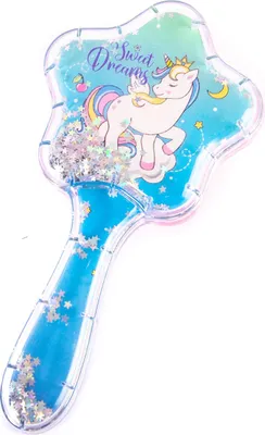 Produktbild von Haarbürste Einhorn für Kinder - Entwirrbürste Antistatisch & Massierend - 18cm