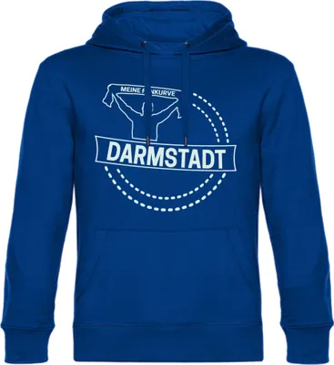 Produktbild von multifanshop Kapuzen Sweatshirt - Darmstadt - Meine Fankurve, blau, Größe L