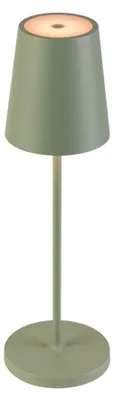 Image de SLV 1007696 VINOLINA TWO, Lampe de table LED rechargeable IP65, 2200/2700/3000K, TOUCH, vert