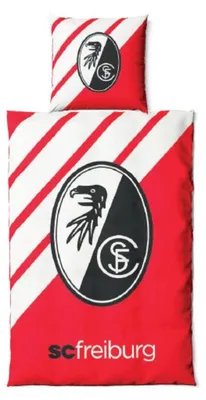 Produktbild von SC Freiburg Bettwäsche GOTS "Streifen Diagonal"