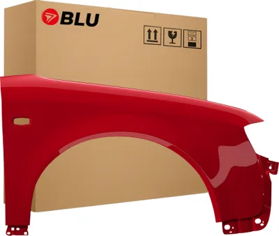 Immagine prodotto di BLU Parafango compatibile con Audi A4 B6 LY3C Destra Rot AmulettRot | 2000-2004 | Anteriore | Verniciato | Pronto per il montaggio | Acciaio