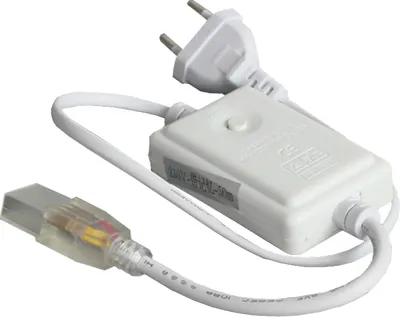 Image de Connecteur avec contrôleur pour guirlande lumineuse double LED blanc chaud / blanc froid directement sur 230 V