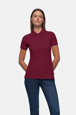 Zdjęcie produktu dla HAKRO® 10008602334112 HAKRO® Damen Polo Shirt CLASSIC 110 rot Größe 2XL