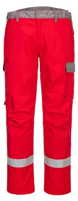 Produktbild von Portwest Bizflame Ultra zweifarbige Bundhose Rot 41