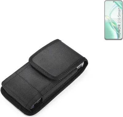 Produktbild von Holster Gürteltasche kompatibel mit Honor 200 Smart Holster Gürtel Tasche wasserabweisend Handy Hülle Schutz Hülle Outdoor schwarz K-S-Trade
