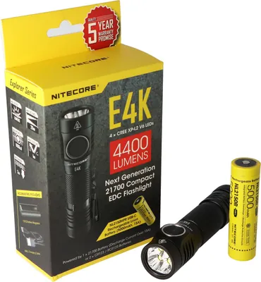 Produktbild von Nitecore EDC-Taschenlampe E4K maximal 4400 Lumen