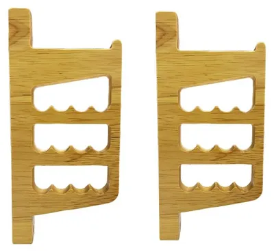 Produktbild von Bogenhalter Bogenständer Pfeilhalter - Wandmontage - Eiche - Für Recurvebogen und Langbogen mit Pfeilhalter