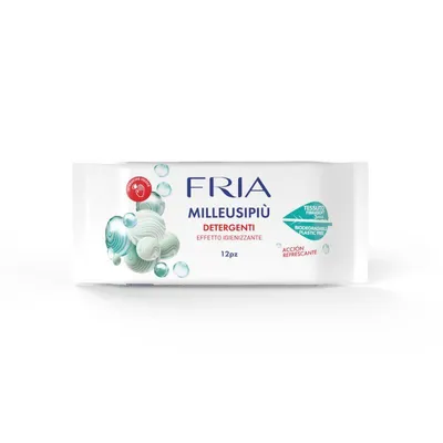 Immagine prodotto di Fria MilleusiPiù Igienizzanti, 16 Confezioni Tascabili da 12 Salviette