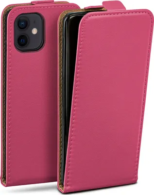 Produktbild von moex® Flip Case kompatibel mit Apple iPhone 12 mini - Hülle mit 360 Grad Schutz, Pink