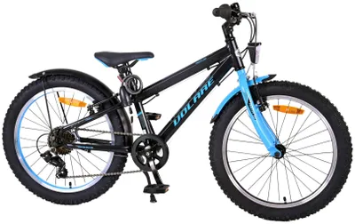 Produktbild von Volare Rocky Kinderfahrrad - 20 Zoll - Blau Schwarz - 85 % montiert - 6 Gänge - Prime Collection