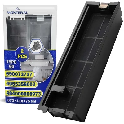 Zdjęcie produktu dla Solidchoice - 2 filtry węglowe do okapu, wymiary: 372 x 114 x 75 mm