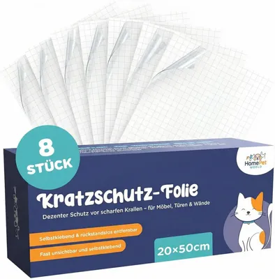 Produktbild von HomePetWorld Kratzschutzfolie Katzen 20x50 cm 8 Stück
