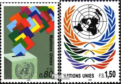 Produktbild von Briefmarken UNO - Genf 1991 Mi 200-201 (kompl.Ausg.) postfrisch Freimarken