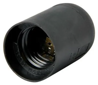 Produktbild von E27 Schwarze Kunststoff-Lampenfassung - Ex-S9100009