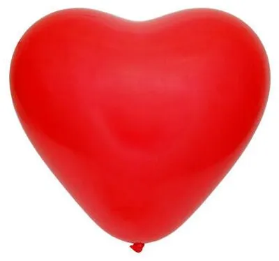 Produktbild von 50x Luftballons "Herz" rot Ø36cm
