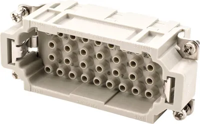 Produktbild von HARTING Han 32EE Stifteinsatz (M) Crimpanschluss, 32-polig+PE 500V, 16A - 1 Stück