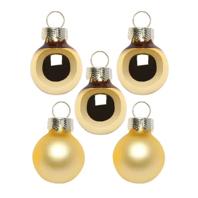 Produktbild von Weihnachtskugeln Glas 2cm 25 Stück - Inkagold