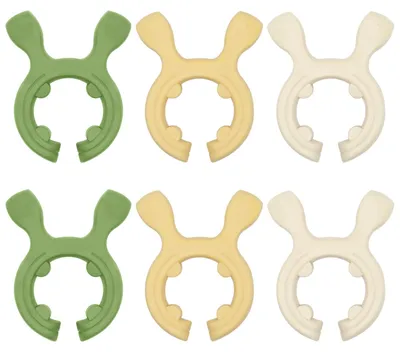 Productafbeelding van 6-delige siliconen randhouder voor pannen - Met overloopbescherming voor spatels en lepels - Keukenaccessoire voor het opbergen van kookgerei - 6 stuks