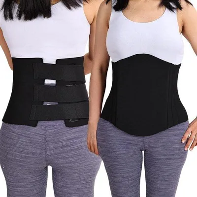Image de Ceinture de compression pour le ventre après une liposuccion, noire