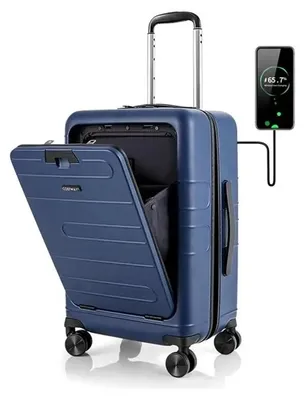 Image de Valise rigide en polycarbonate avec compartiment frontal