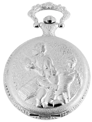 Produktbild von Taschenuhr Motiv "Rugby" silberfarben Analog Quartzwerk Tavolino 480722000031