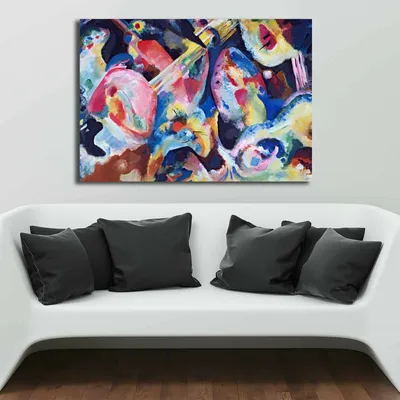 Produktbild von Wallity, 70100KANDINSKY029- VSL1164, Bunt, Leinwandbilder, 70 x 100 cm, 100% Leinwand