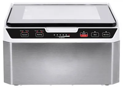 Produktbild von Caso VacuChef 40, Schwarz, Edelstahl, Glas, Edelstahl, Berührung, GS/CE, 280 W, 220 - 240 V