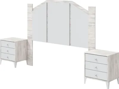 Produktbild von Dmora Betthaupt Genzone 248x33 cm Weiß