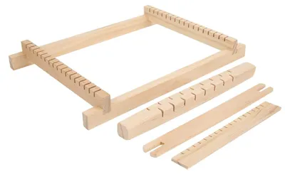 Obrázek produktu pro DIY miniaturní tradiční dřevěný tkalcovský stav, ručně vyrobený pletací stav, vzdělávací hračka pro děti