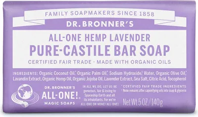 Image de Bronner's Magic Soaps Reine Naturseife 140 g, Lavendel
