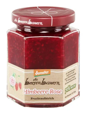 Produktbild von die beerenbauern - Himbeere-Rose Fruchtaufstrich - 200g