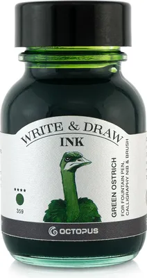 Produktbild von Write and Draw Ink 359 Green Ostrich, Schreib- und Zeichentusche, 50 ml